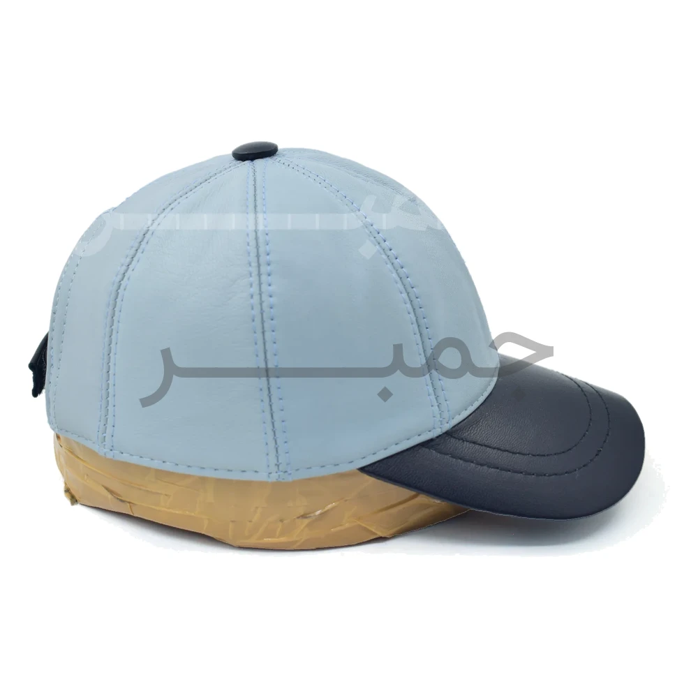 کلاه بیسبالی چرم طبیعی دو رنگ جمبر - تصویر 4