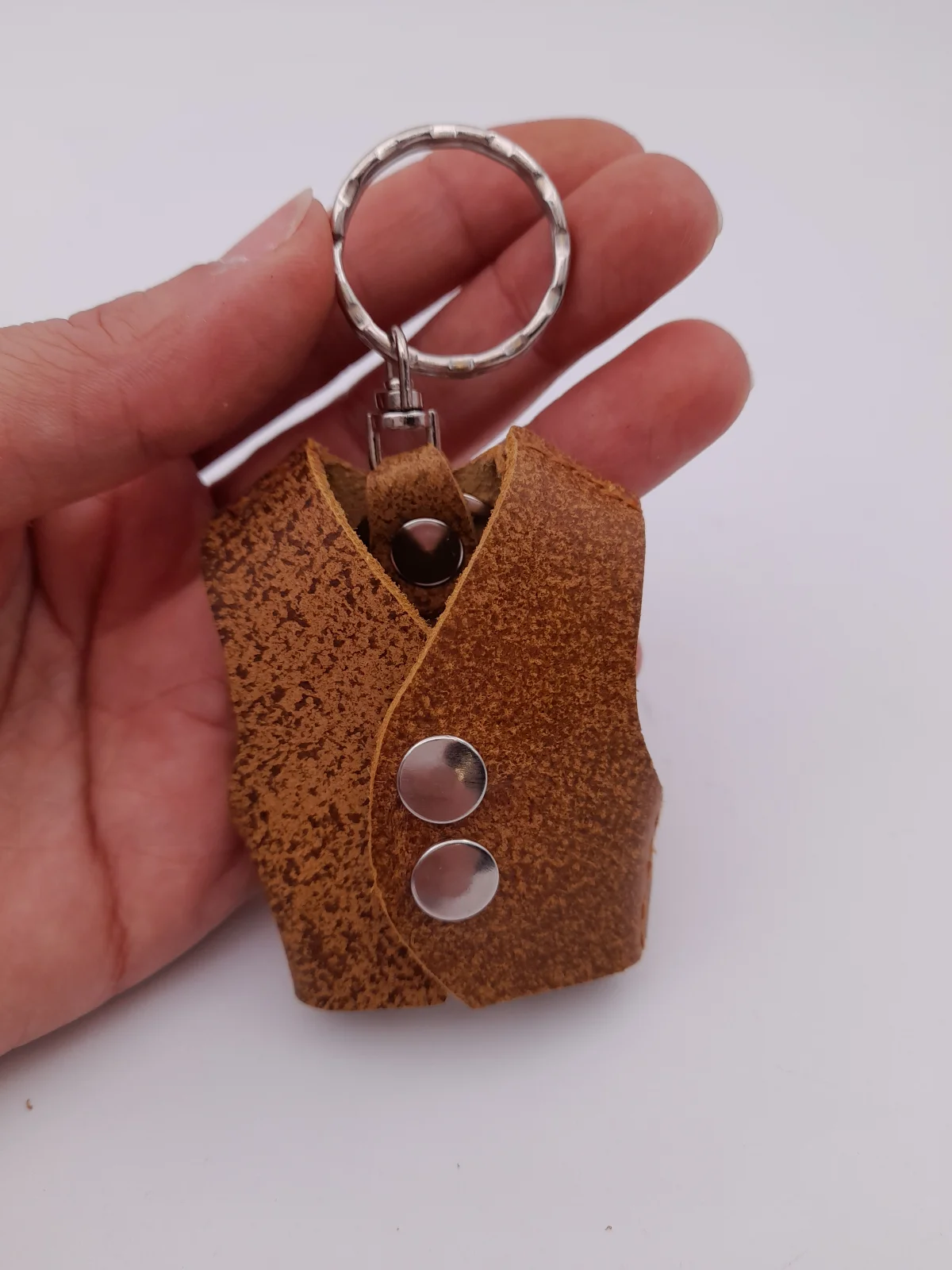 جا کلیدی کتی چرم طبیعی
