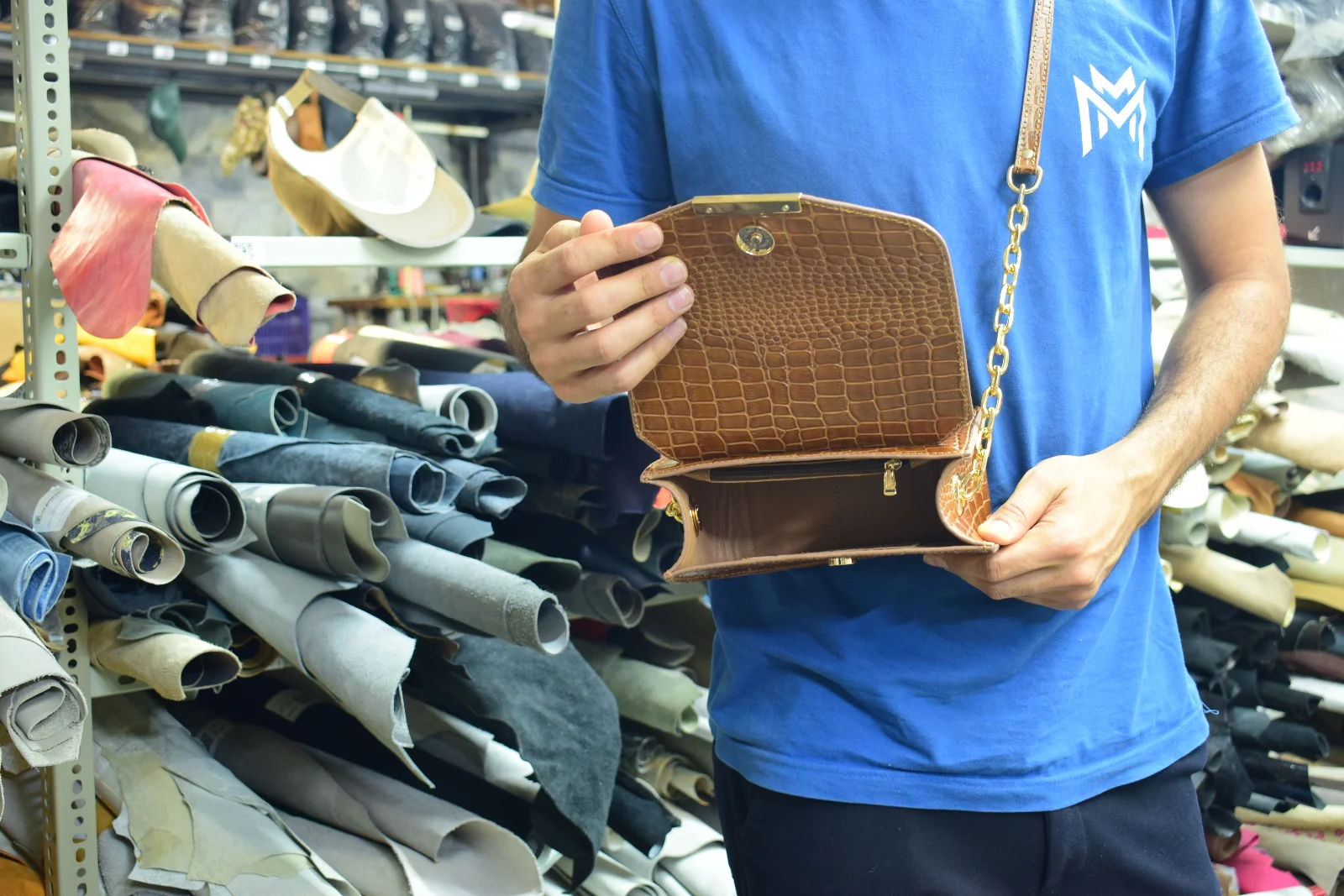 کیف مجلسی چرم طبیعی مدل ژیلا - تصویر 5
